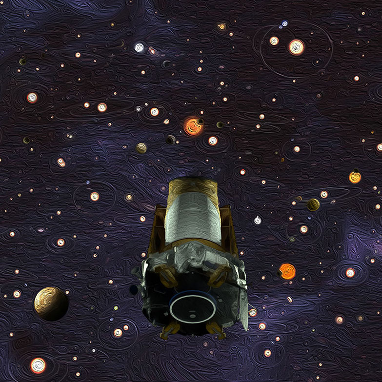 Kepler telescope representation